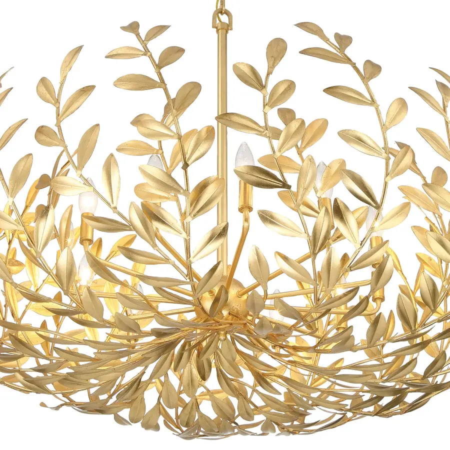 Broche 42" Chandelier in Champagne Green Tea - Image 5