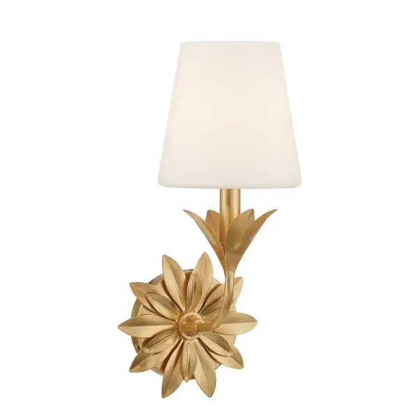 Broche 6.5" Antique Gold Sconce - Image 1