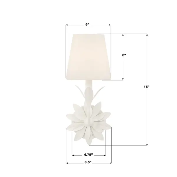 Broche 6.5" Antique Gold Sconce - Image 15