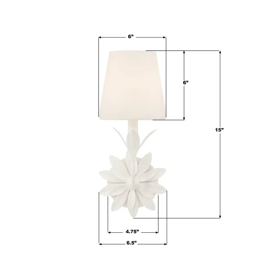 Broche 6.5" Antique Gold Sconce - Image 15