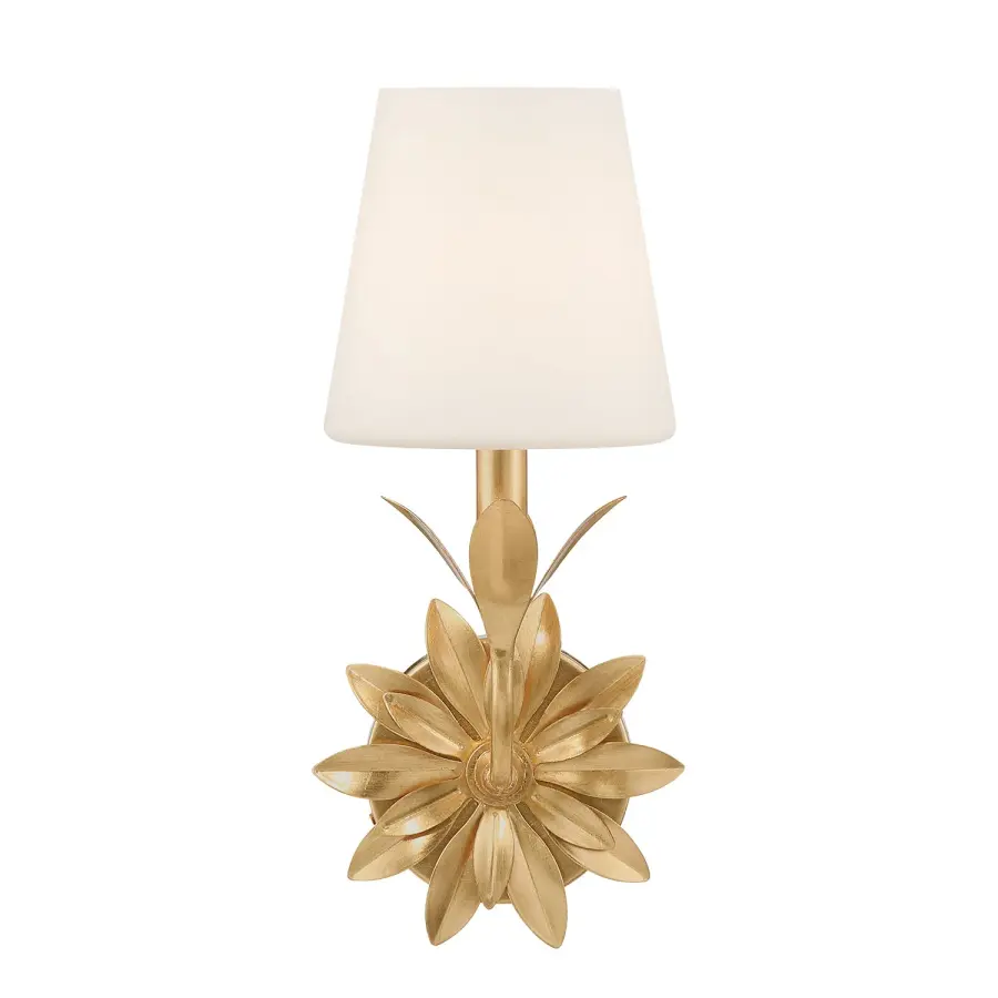 Broche 6.5" Antique Gold Sconce - Image 3