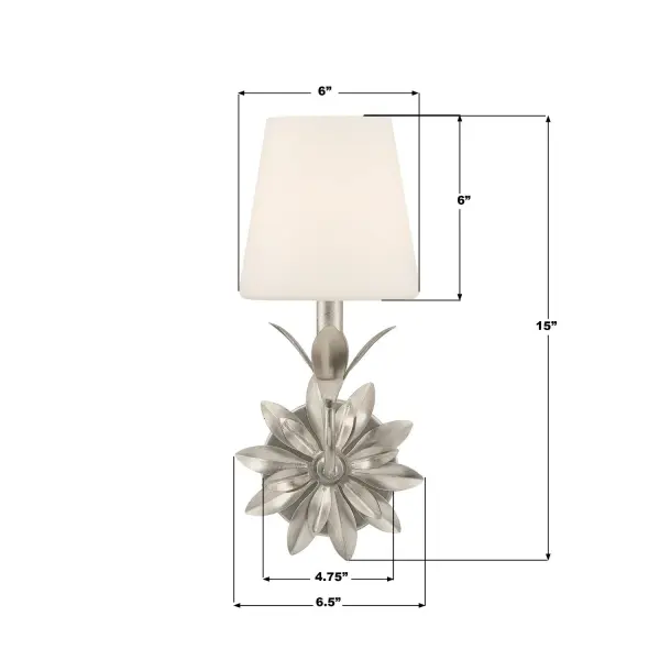 Broche 6.5" Antique Gold Sconce - Image 23