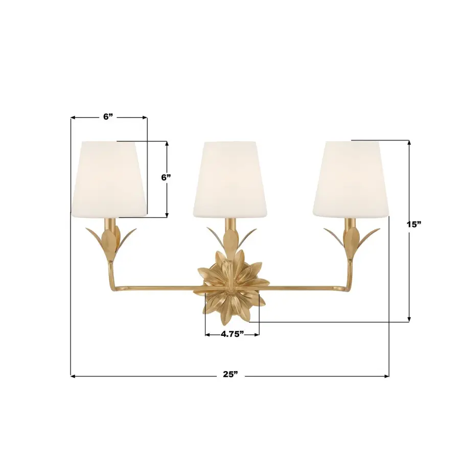 Broche 25" Bathroom Vanity Light - Image 8
