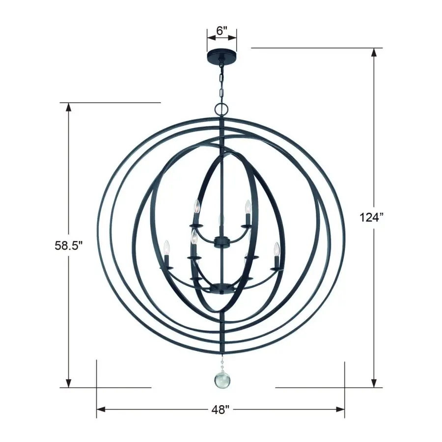Luna 48" Chandelier - Image 9