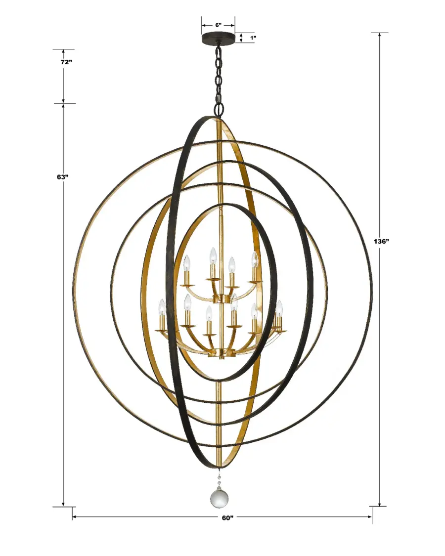 Luna 60" Chandelier - Image 5