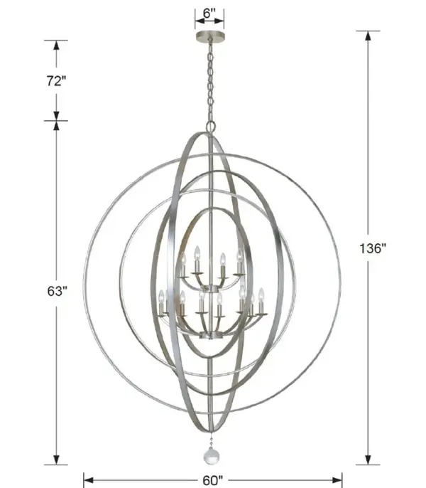 Luna 60" Chandelier - Image 2