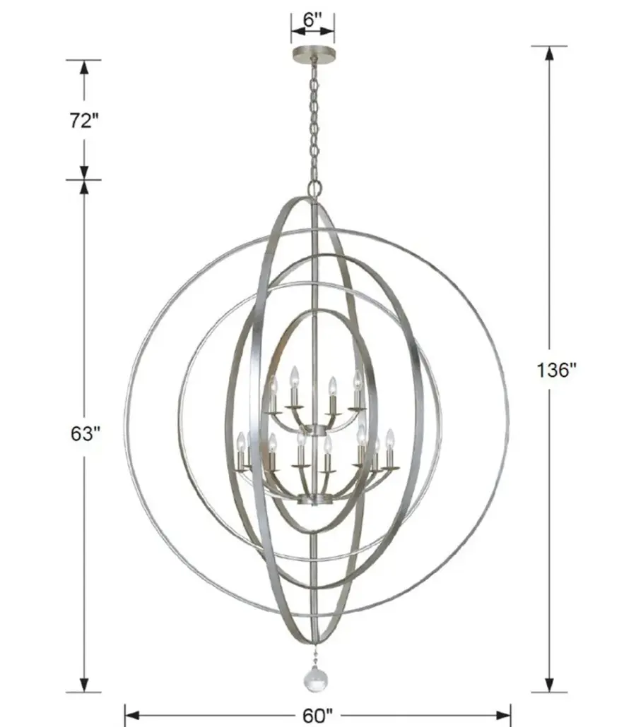 Luna 60" Chandelier - Image 2