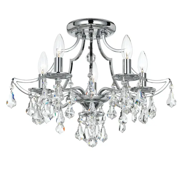 Cedar 18.5" Semi Flush Mount in Vibrant Gold - Image 2