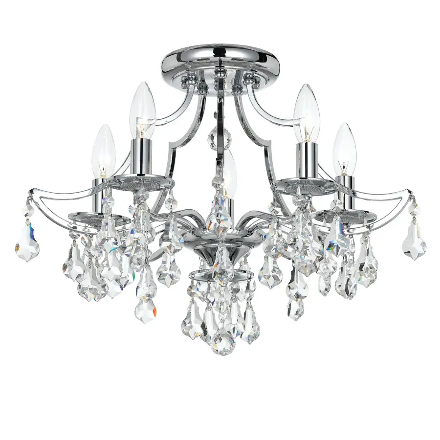 Cedar 18.5" Semi Flush Mount in Vibrant Gold - Image 2