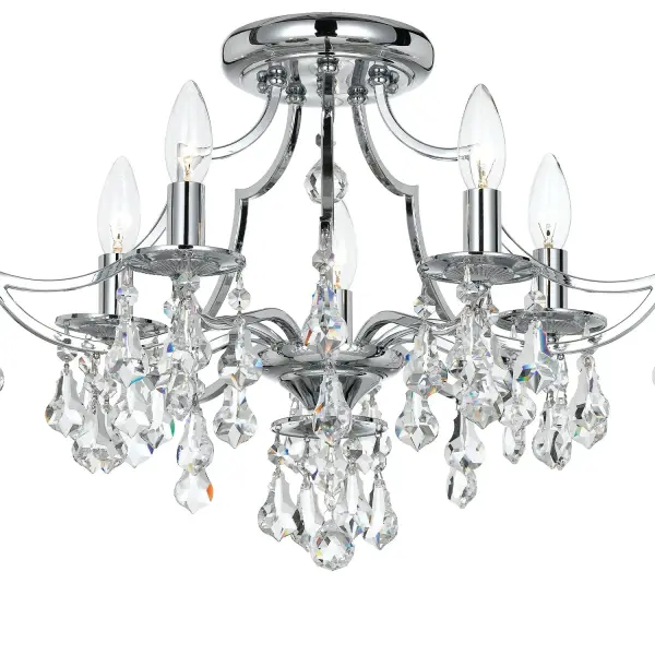 Cedar 18.5" Semi Flush Mount in Vibrant Gold - Image 3