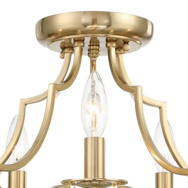 Cedar 18.5" Semi Flush Mount in Vibrant Gold - Image 10