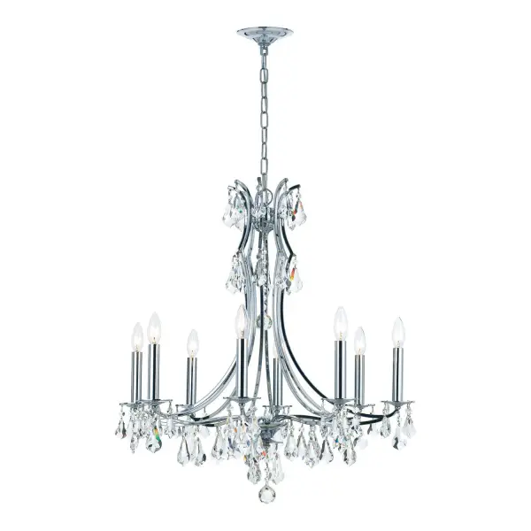 Cedar 28" Crystal Chandelier in Vibrant Gold - Image 2