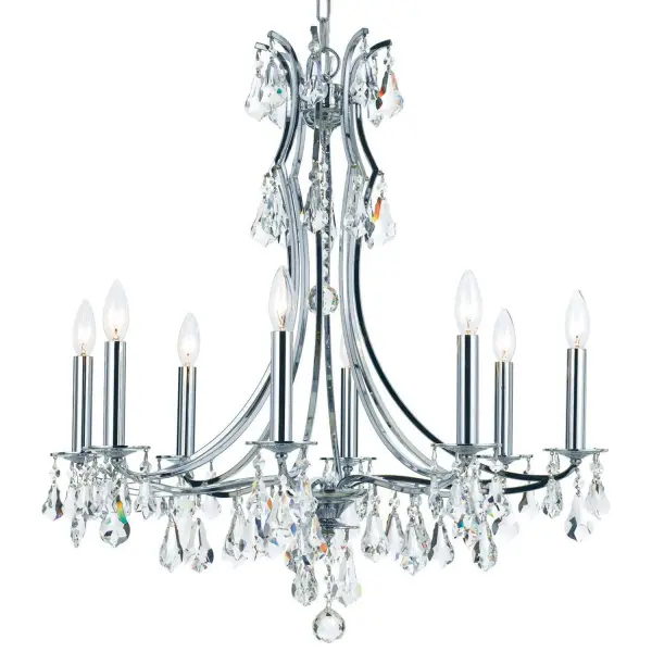 Cedar 28" Crystal Chandelier in Vibrant Gold - Image 3