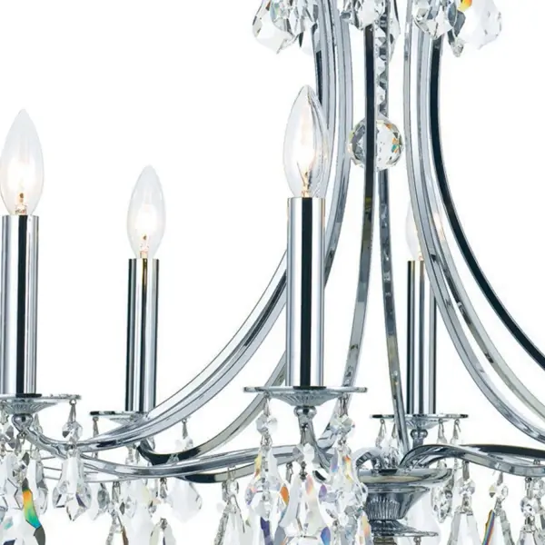 Cedar 28" Crystal Chandelier in Vibrant Gold - Image 4