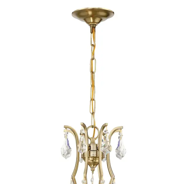 Cedar 28" Crystal Chandelier in Vibrant Gold - Image 10