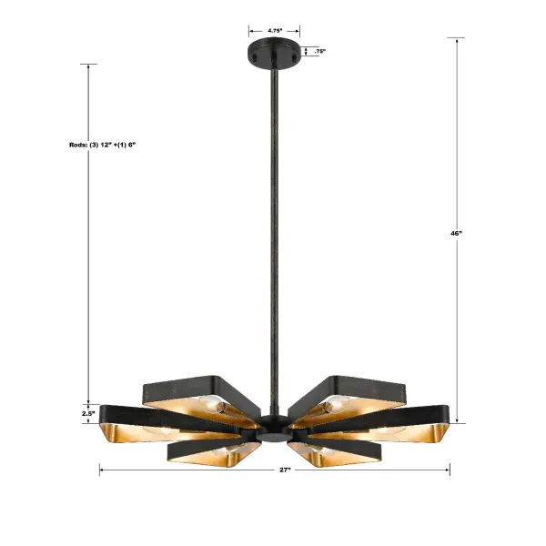 Luna 27" Chandelier - Image 5