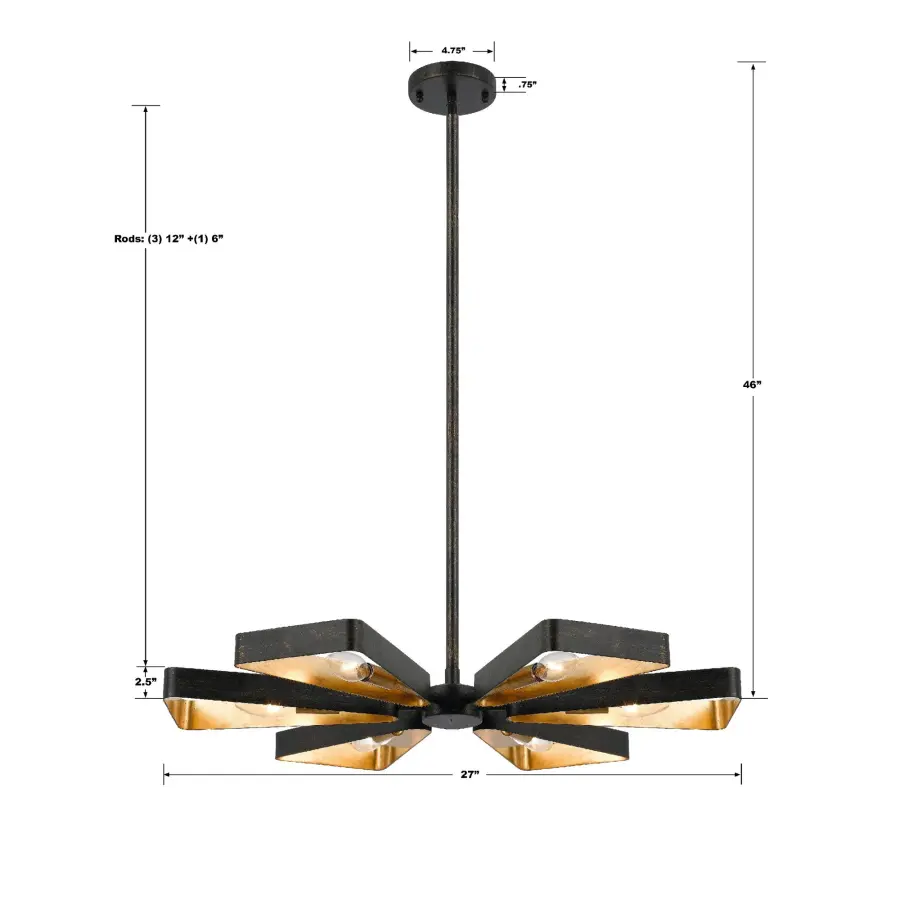 Luna 27" Chandelier - Image 5