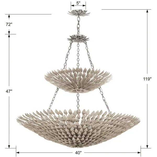 Broche 40" Chandelier - Image 2