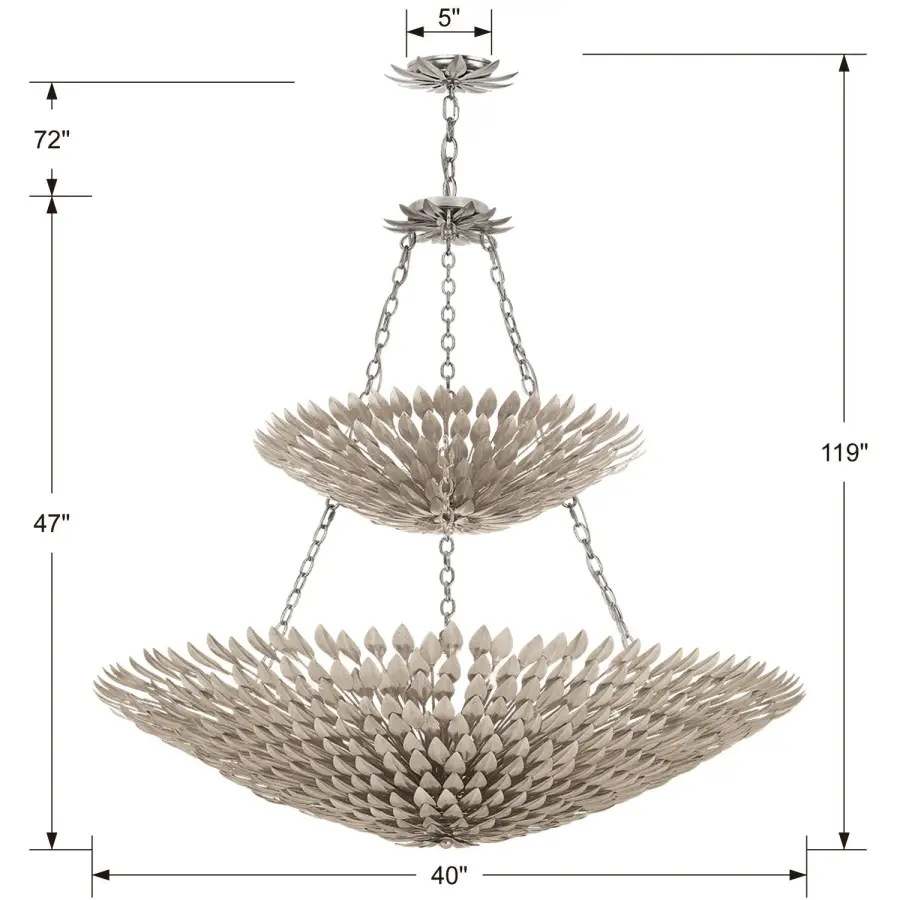 Broche 40" Chandelier - Image 2