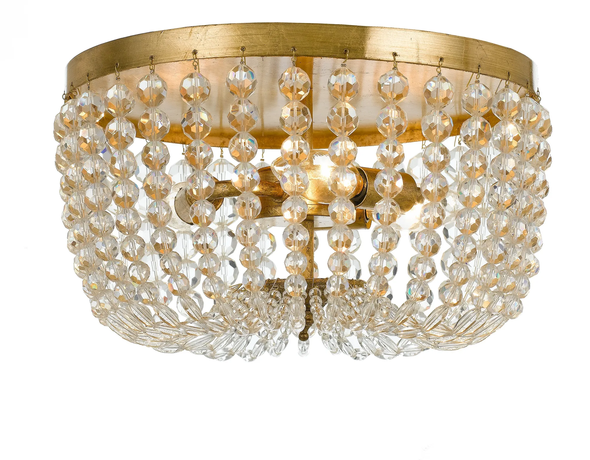 Rylee 12.5" Flush Mount in Antique Gold