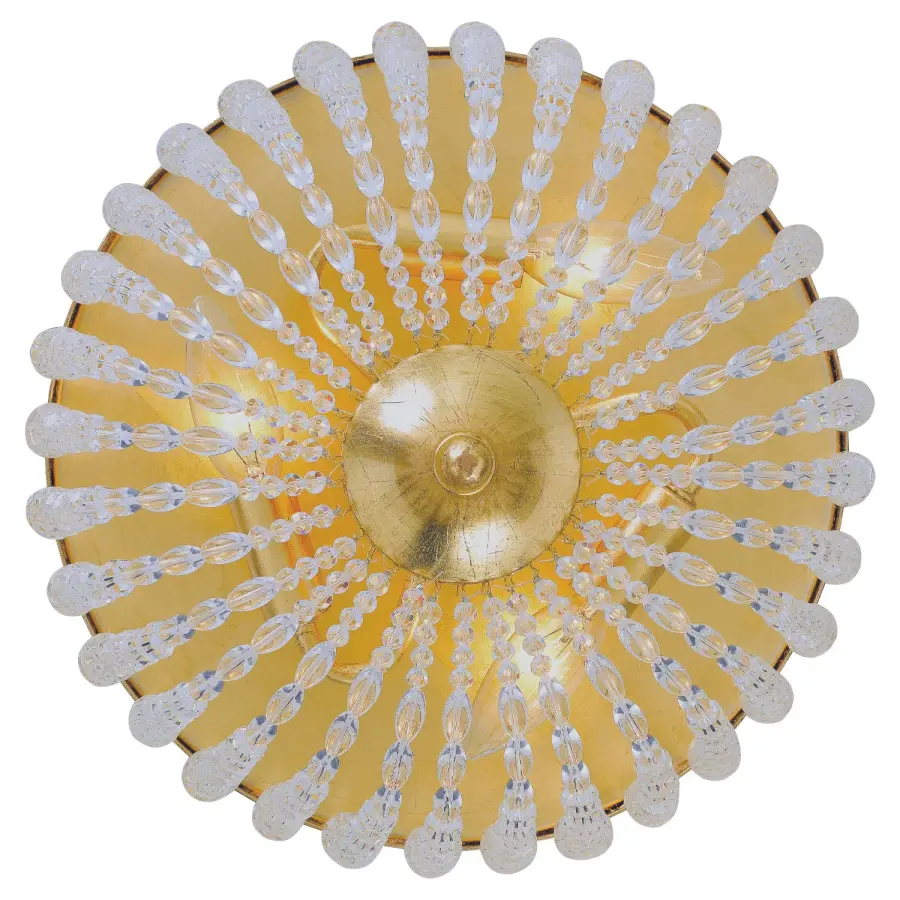 Rylee 12.5" Flush Mount in Antique Gold - Image 2