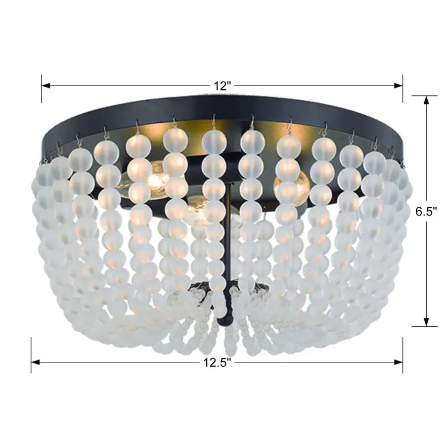 Rylee 12.5" Flush Mount in Antique Gold - Image 11
