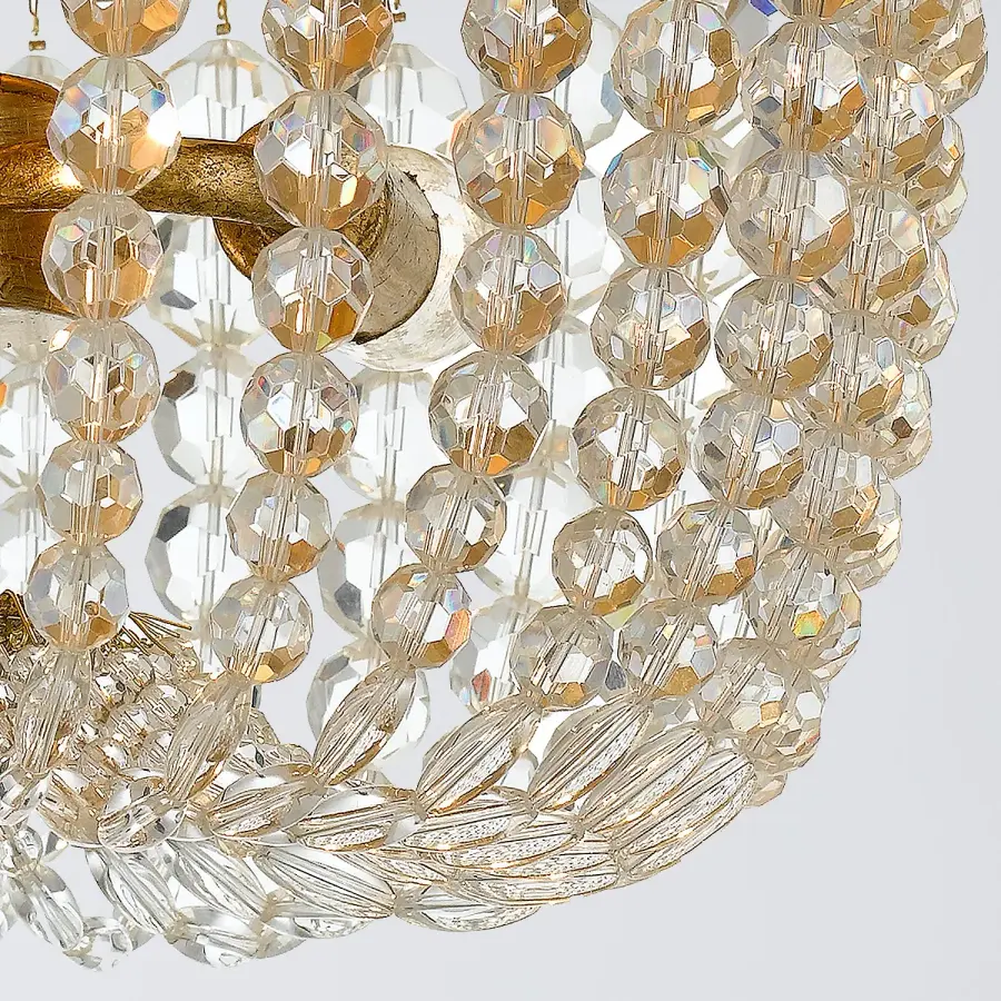 Rylee 12.5" Flush Mount in Antique Gold - Image 4