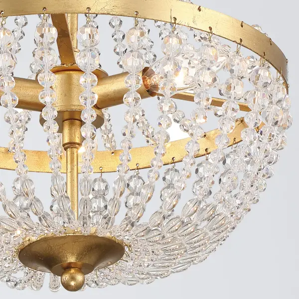 Rylee 14" Antique Gold Chandelier - Image 4