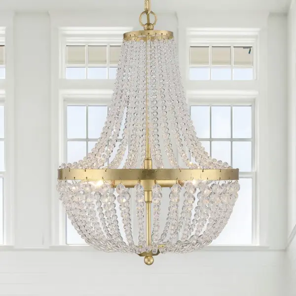 Rylee 14" Antique Gold Chandelier - Image 6