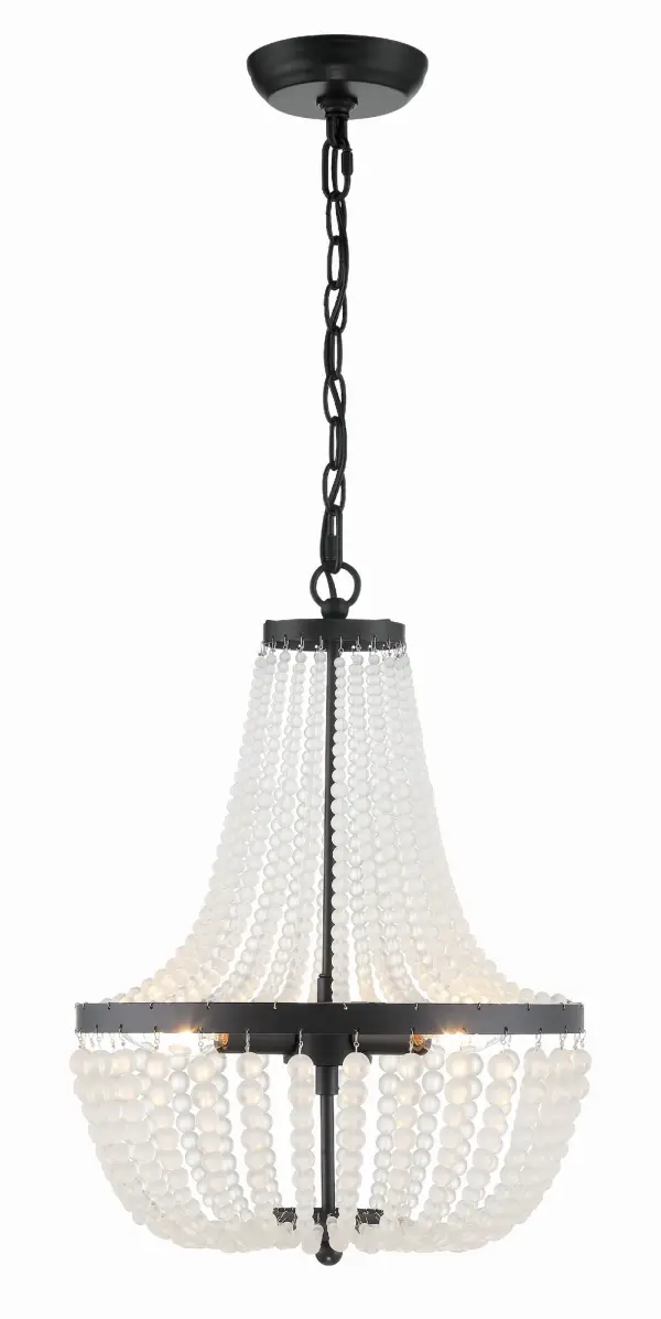 Rylee 14" Antique Gold Chandelier - Image 9