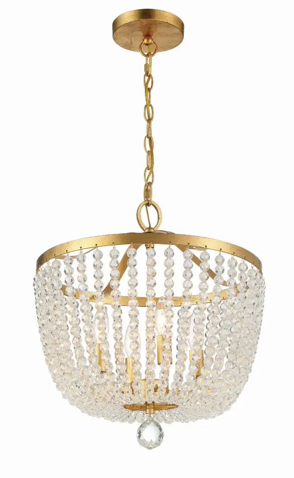 Rylee 16.5" Matte Black Chandelier - Image 2