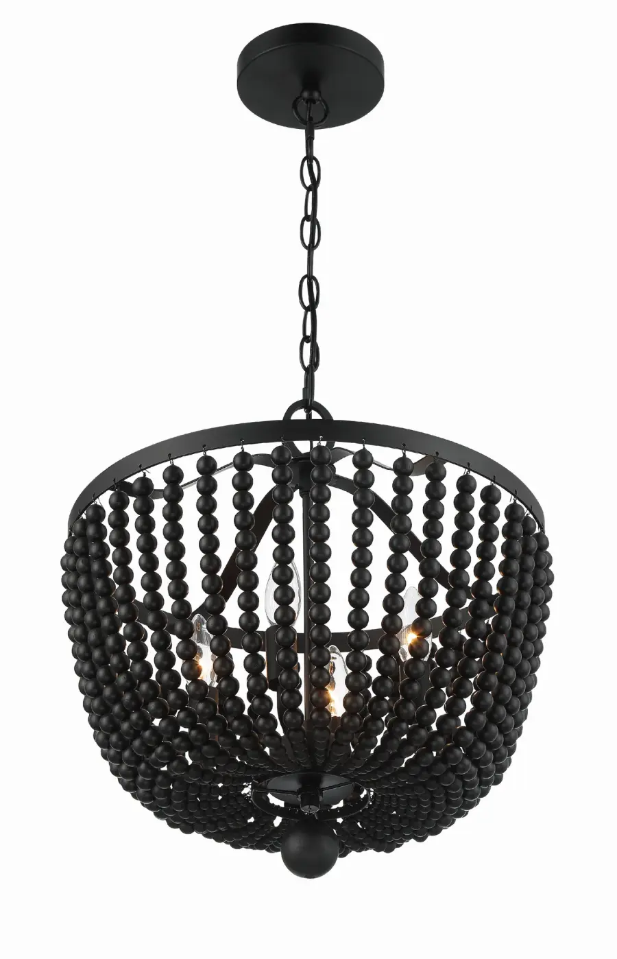 Rylee 16.5" Matte Black Chandelier - Image 11