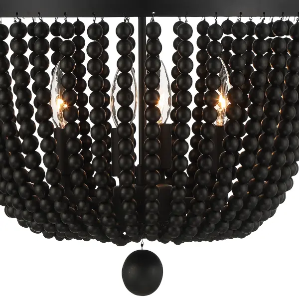 Rylee 16.5" Matte Black Chandelier - Image 13