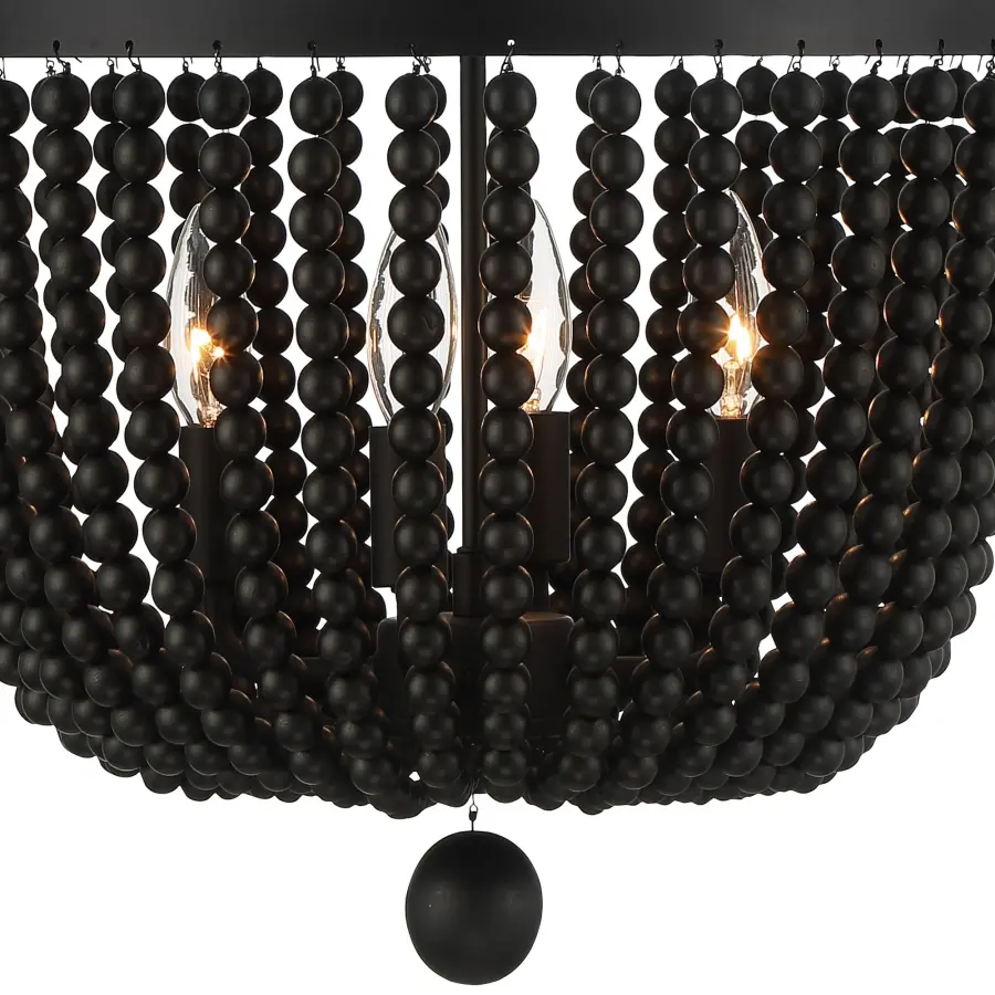 Rylee 16.5" Matte Black Chandelier - Image 13