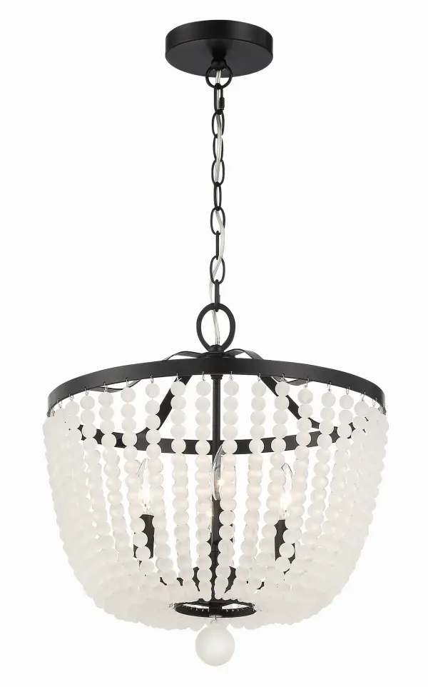 Rylee 16.5" Matte Black Chandelier - Image 19