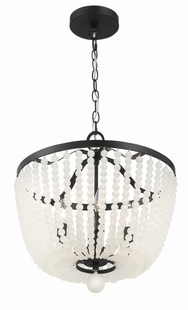 Rylee 16.5" Matte Black Chandelier - Image 20