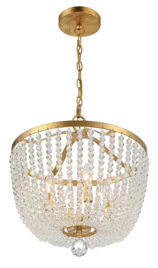 Rylee 16.5" Matte Black Chandelier - Image 3