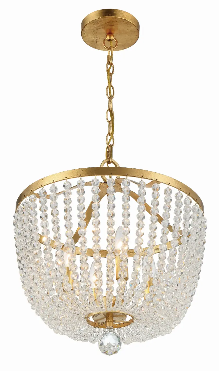 Rylee 16.5" Matte Black Chandelier - Image 3