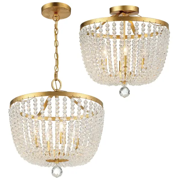 Rylee 16.5" Matte Black Chandelier - Image 4
