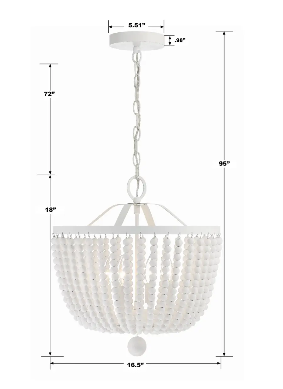 Rylee 16.5" Matte Black Chandelier - Image 31