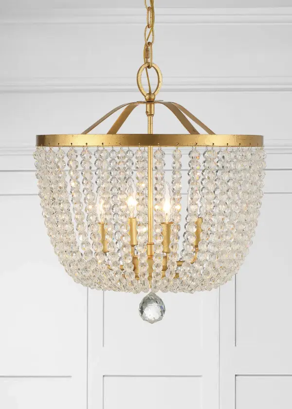 Rylee 16.5" Matte Black Chandelier - Image 6