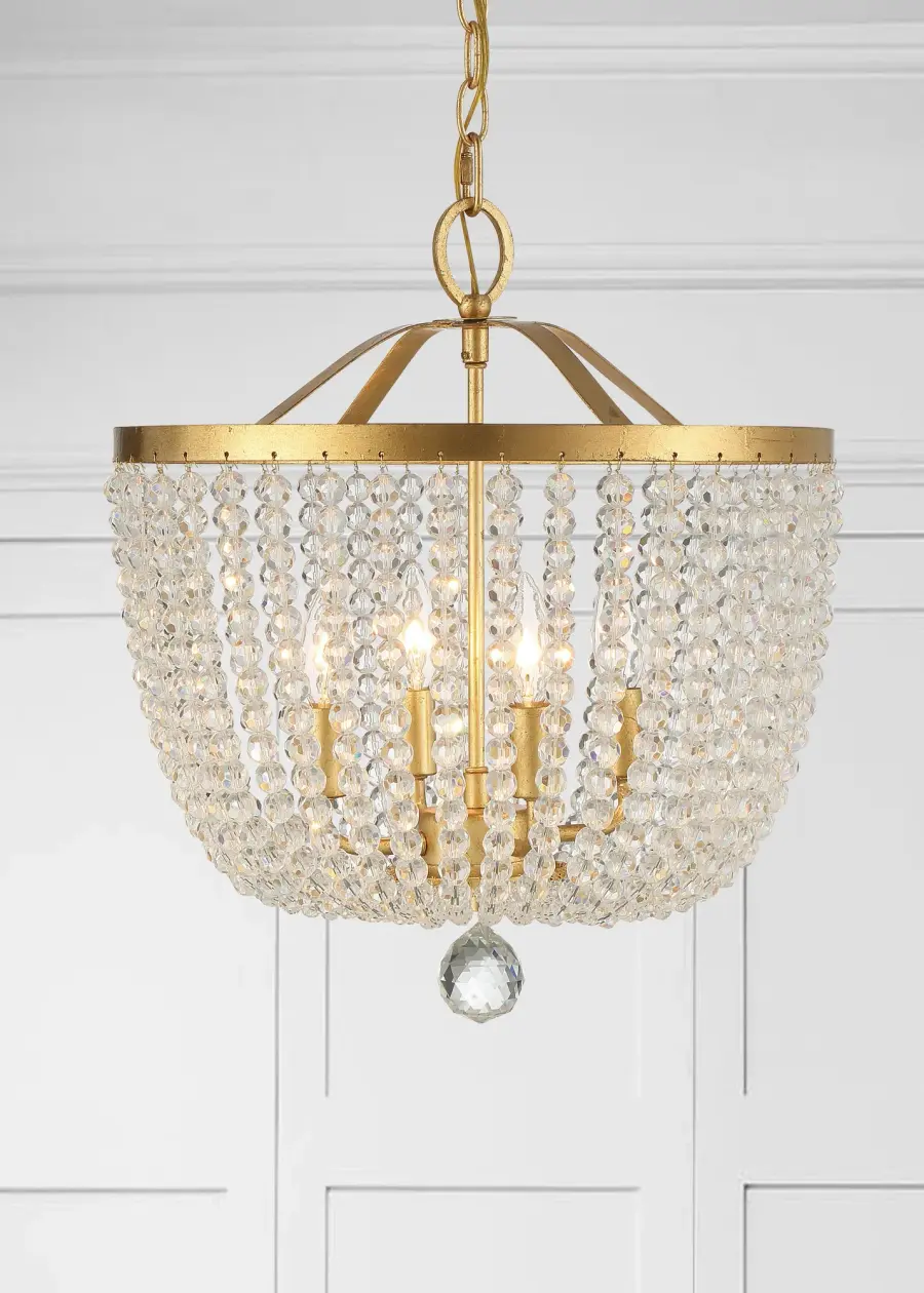 Rylee 16.5" Matte Black Chandelier - Image 6