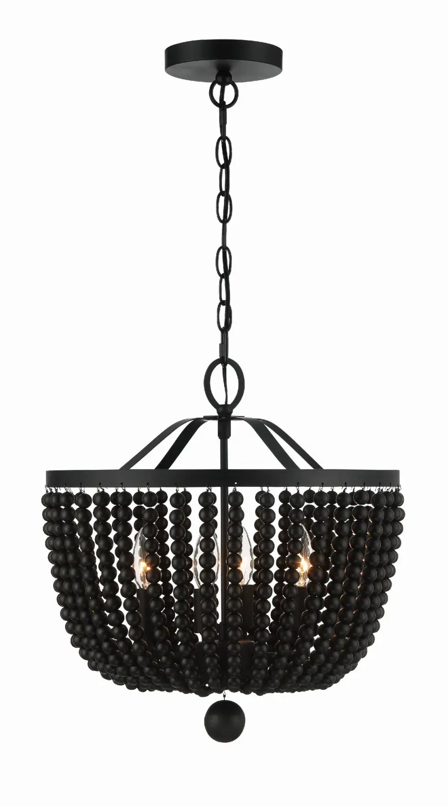 Rylee 16.5" Matte Black Chandelier - Image 9