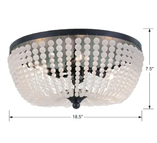 Rylee 18.5" Flush Mount in Antique Gold - Image 13