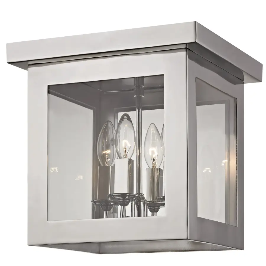 Hurley 11.75" Flush Mount in Polished Nickel - Image 1