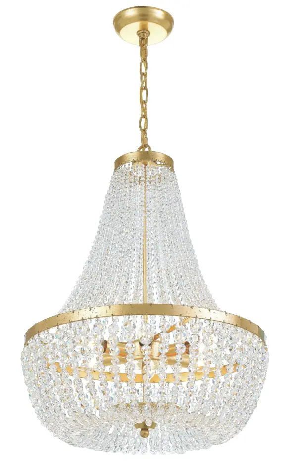Rylee 18.75" Antique Gold Chandelier - Image 1
