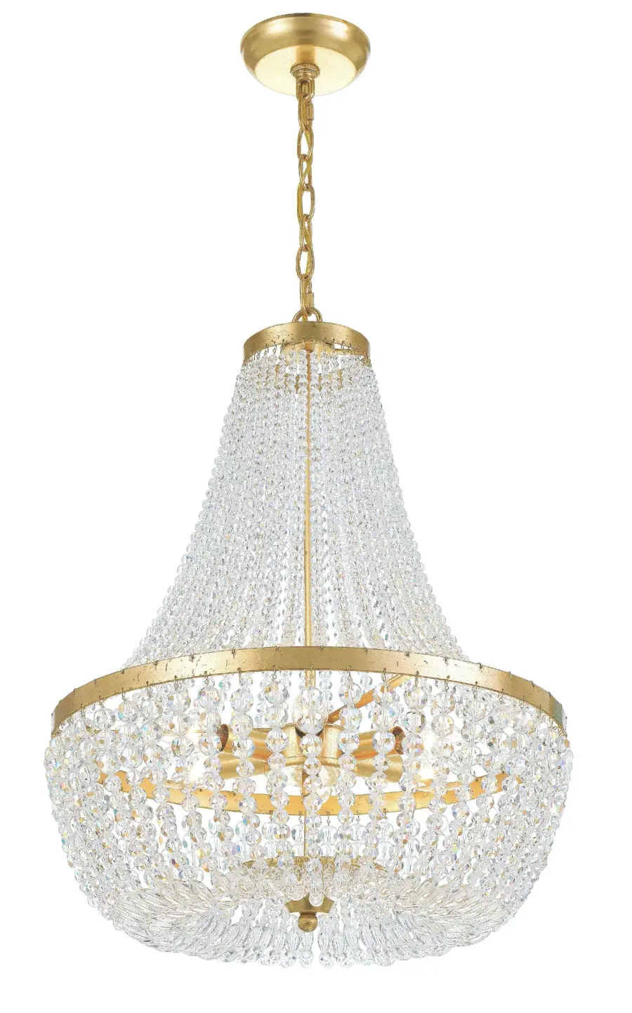 Rylee 18.75" Antique Gold Chandelier - Image 1