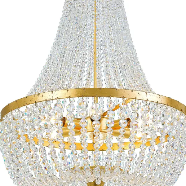 Rylee 18.75" Antique Gold Chandelier - Image 3