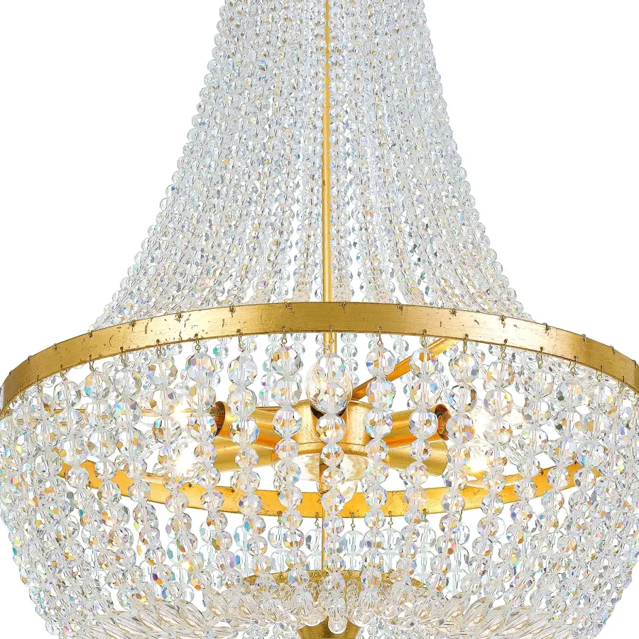 Rylee 18.75" Antique Gold Chandelier - Image 3