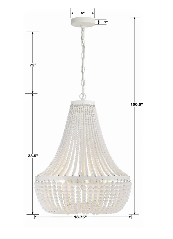 Rylee 18.75" Antique Gold Chandelier - Image 21